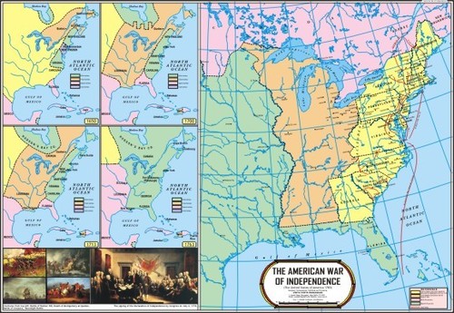 map american war of independence