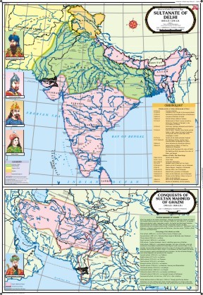 Delhi-Sultanate-Conquests-of-Ghazni-Map