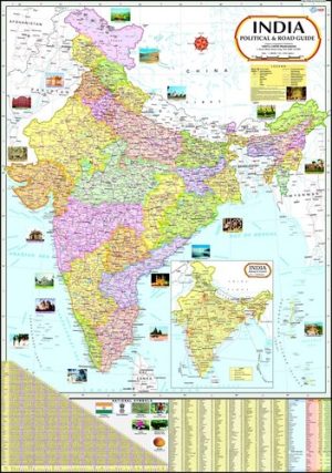 India-Political-Road-Guide-Map