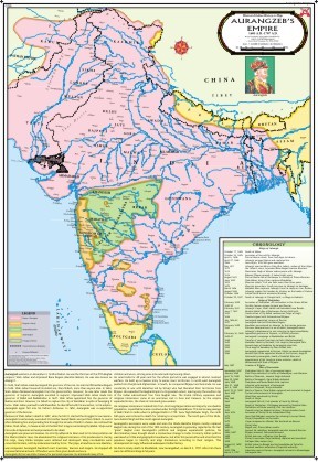 The-Empire-of-Aurangzeb-Map